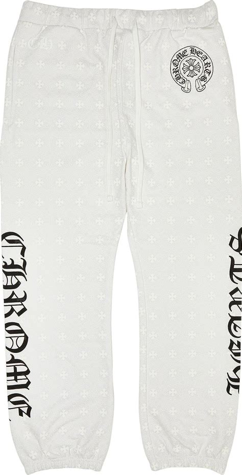 white chrome heart pants yupoo